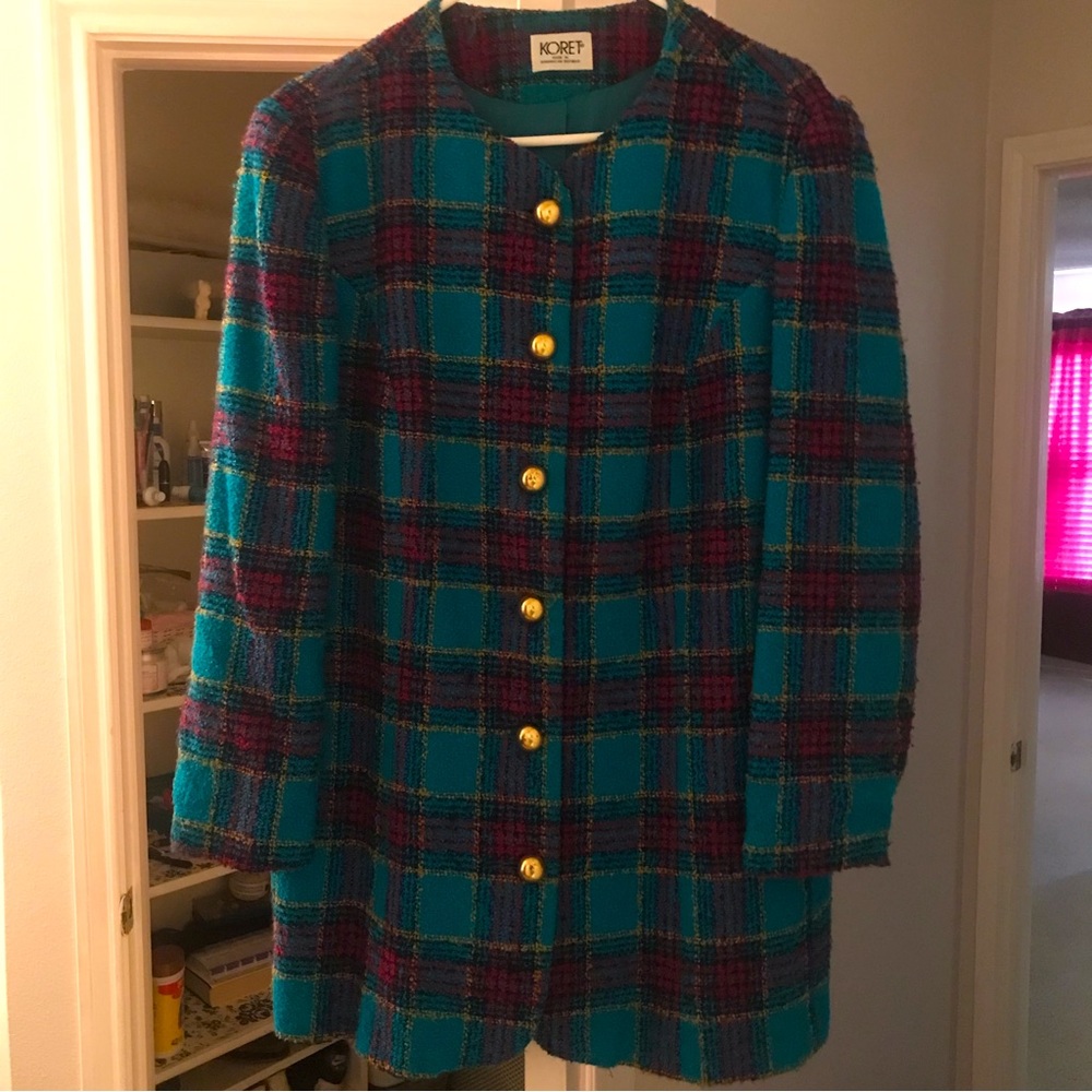 Koret vintage plaid coat